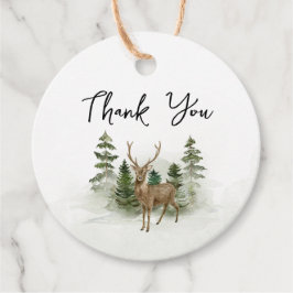 Skogsskuva för rustic Baby Shower Gåvor Etiketter