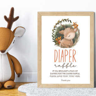 Skogssliapande hjort Babykläder Stigerraffel Poster