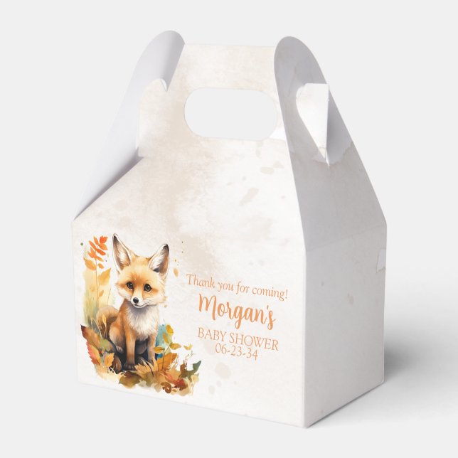 Skogssnäva Söt Bebis Shower Presentaskar (Framsidan Sidan)