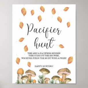 Skogssopp - lugnande jakt baby shower spel poster