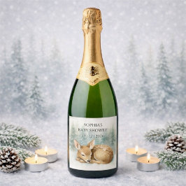Skogssovande barn hjort vinter baby shower