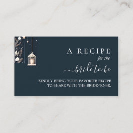 Skogsstjärnor Snö Ljus Vinter Bröllopsdusch Tilläggskort