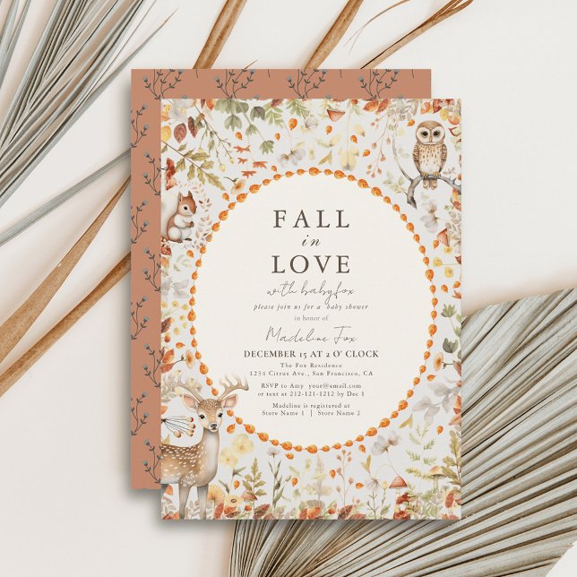 Skogsstövel på trädjur, champinjon inbjudningar (Skapare uppladdad)