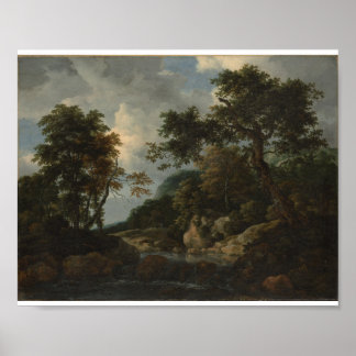 Skogsströmmen av Jacob van Ruisdael Poster