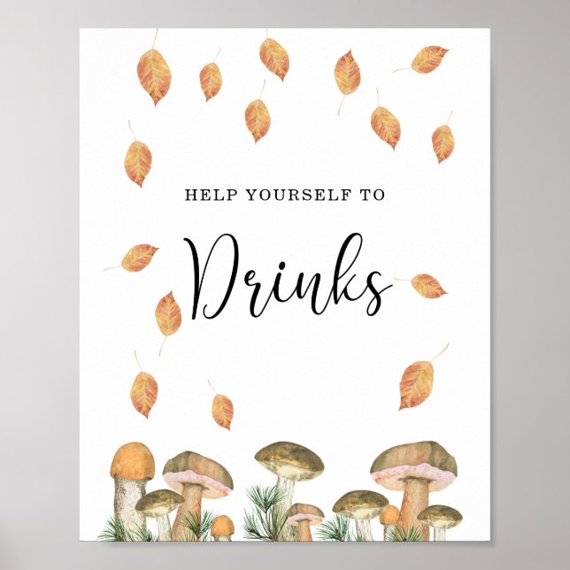Skogssvamp - Drycker  Poster (Framsidan)