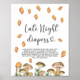 Skogssvamp - Midnat blöjor spel Poster