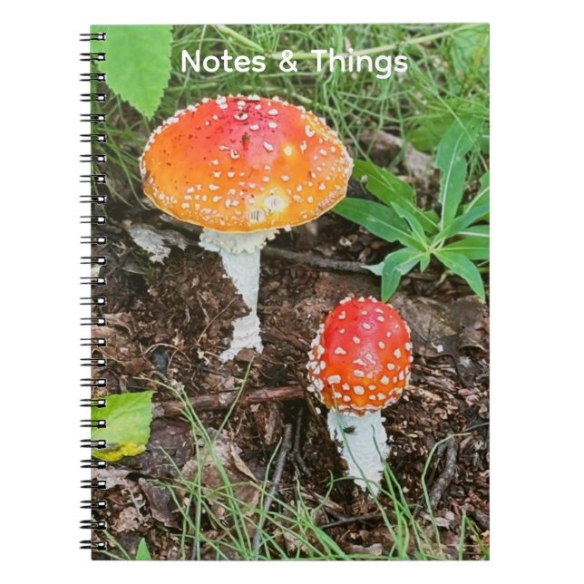 SkogsSvamp Notisbok  Anteckningsbok (Framsidan)
