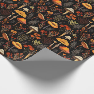 Skogssvampar och jaktblommor Rustic Presentpapper