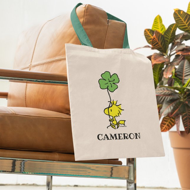 Skogstall med Shamrock Tygkasse (Tote on chair)