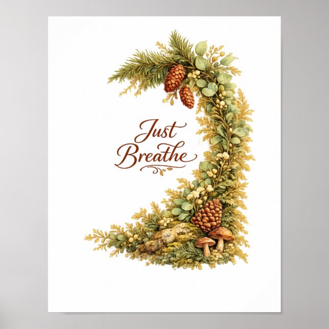 Skogstallrik Botanisk Väggposter Poster (Framsidan)