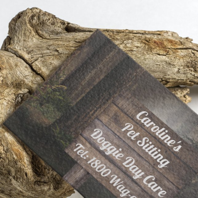 Skogstecknet Rustic Gräs Visitkort (Skapare uppladdad)