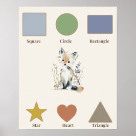 Skogstema Barnrum Poster