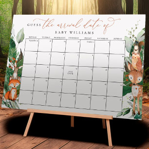 Skogstema Gissa Förfallodatum Kalender Affisch