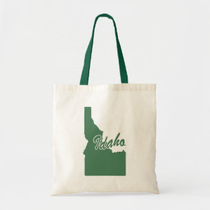Skogstillståndet Grönt i Idaho Shape Tote Bag Tygkasse
