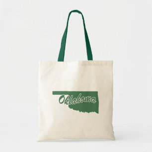 Skogstillståndet i Grönten Oklahoma Shape Tote Bag Tygkasse