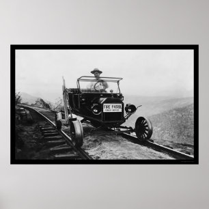 Skogstjänstarbetare i Fordon 1920 Poster