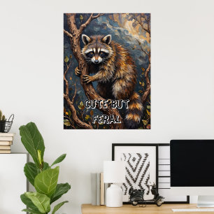 Skogstjuven: Tvättbjörn i Grenarna Poster