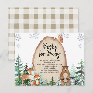 Skogsträ för träden (Winter Animal Forest Bokar) f Vykort