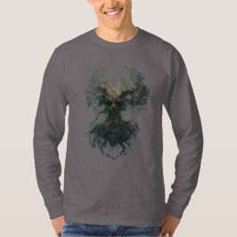 Skogsträdet Surreal Mörk Natur Långärmad T Shirt