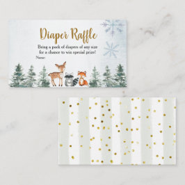 Skogstrumsdjur - babyskor Diaper Raffle Tilläggskort