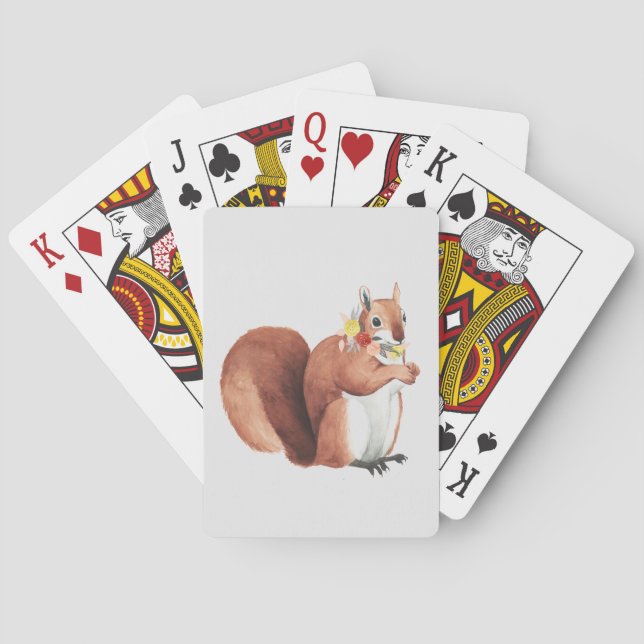 Skogstrumsekorre i Krona Casinokort (Baksidan)