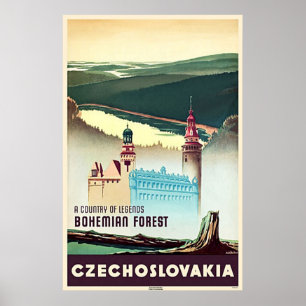 Skogstryckning i Tjeckoslovakien Poster