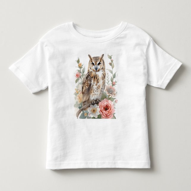 Skogsuggla som viskar t shirt (Framsida)
