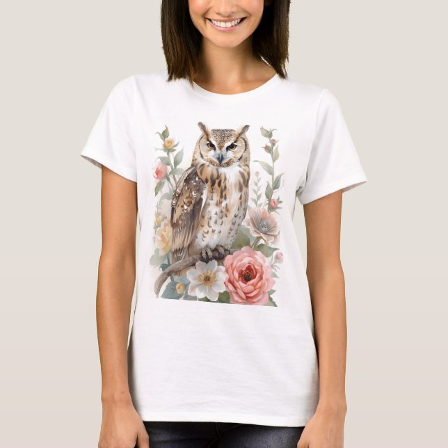 Skogsuggla som viskar t shirt (Framsida)