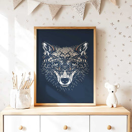 Skogsulvsnurseries väggkonsttryck Nurseries dekora Poster