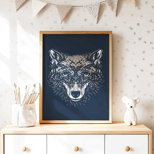 Skogsulvsnurseries väggkonsttryck Nurseries dekora Poster