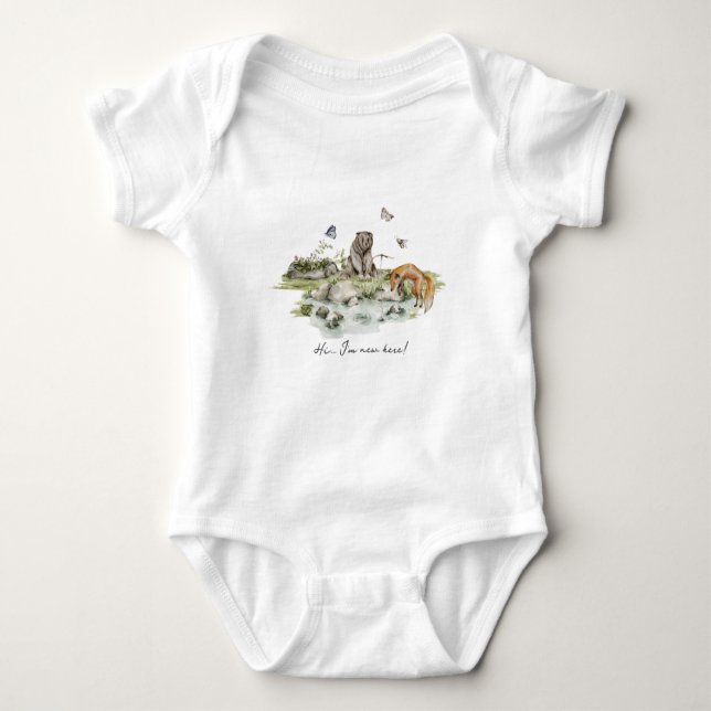 Skogsutflykt | Skogsdjur T Shirt (Framsida)