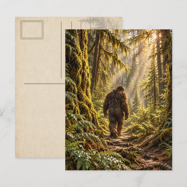 Skogsvägar Bigfoot Vykort (Fram/baksida)