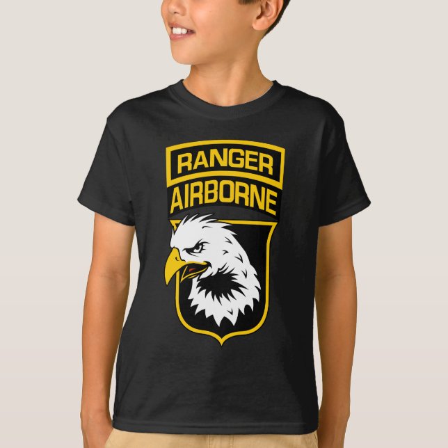 Skogsvaktare Airborne Eagle Patch T-shirt (Framsida)