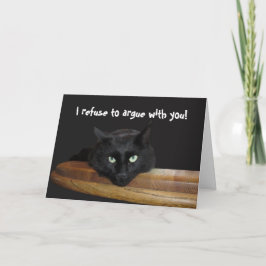 Skogsvaktare Black Cat-kort med bästa Mamma Mors d Kort