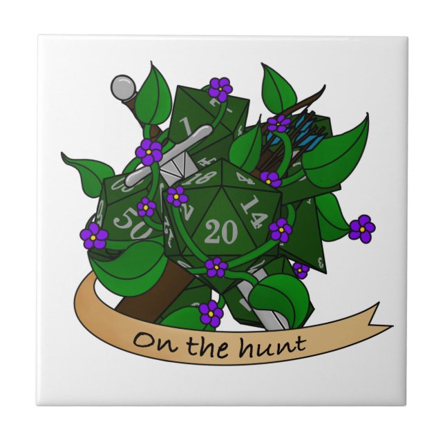 Skogsvaktare Dice Design Kakelplatta (Framsidan)