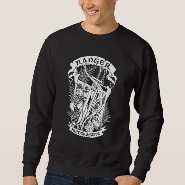 Skogsvaktare för Fantasy Role Play Game (RPG) Lång Ärmad Tröja (Framsida)