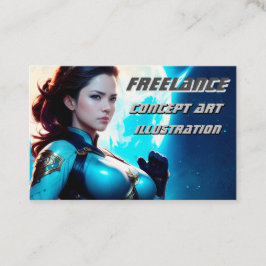 Skogsvaktare för SCSI-återcirkulering 50:s Sci-Fi Visitkort