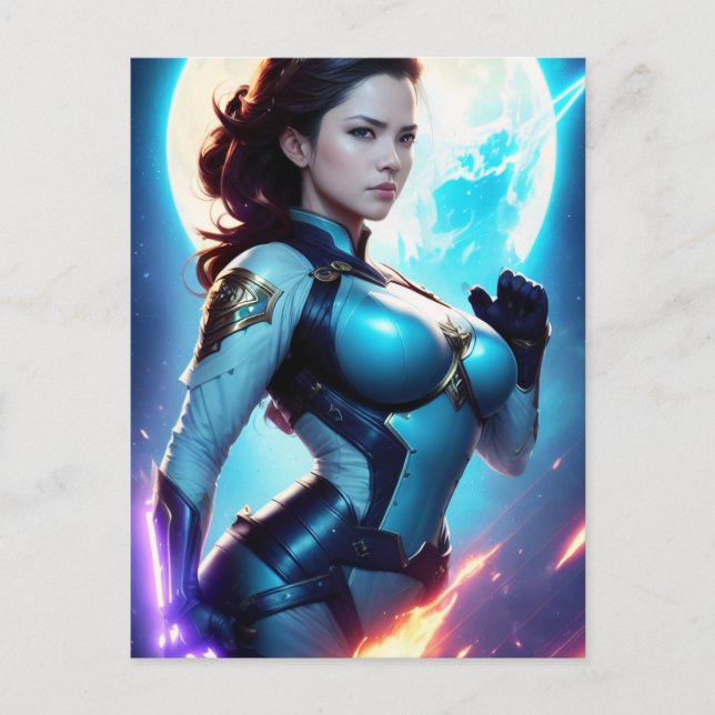 Skogsvaktare för SCSI-återcirkulering 50:s Sci-Fi  Vykort (Framsida)