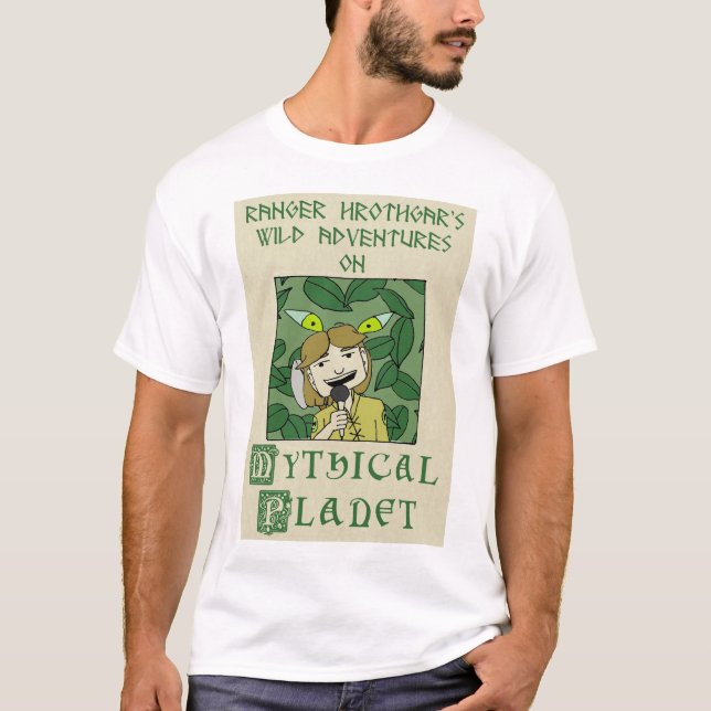 Skogsvaktare Hrothgars Mystical Planet T Shirt (Framsida)