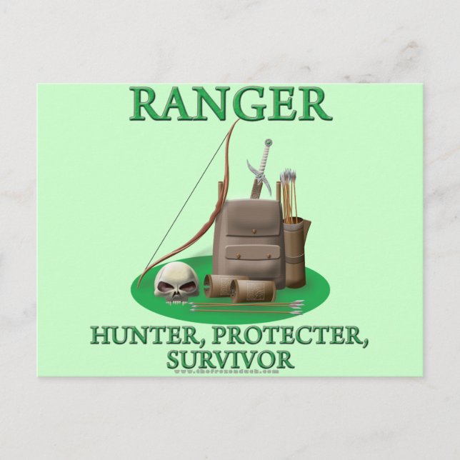 Skogsvaktare: Hunter, beskyddare, överlevande Vykort (Framsida)