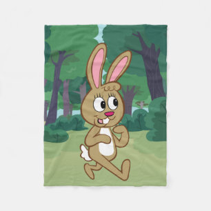 Skogsvaktare Rick Becky Hare Fleecefilt