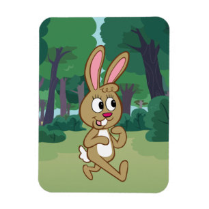 Skogsvaktare Rick Becky Hare Magnet
