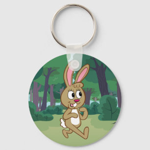 Skogsvaktare Rick Becky Hare Nyckelring