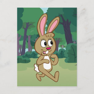 Skogsvaktare Rick Becky Hare Vykort
