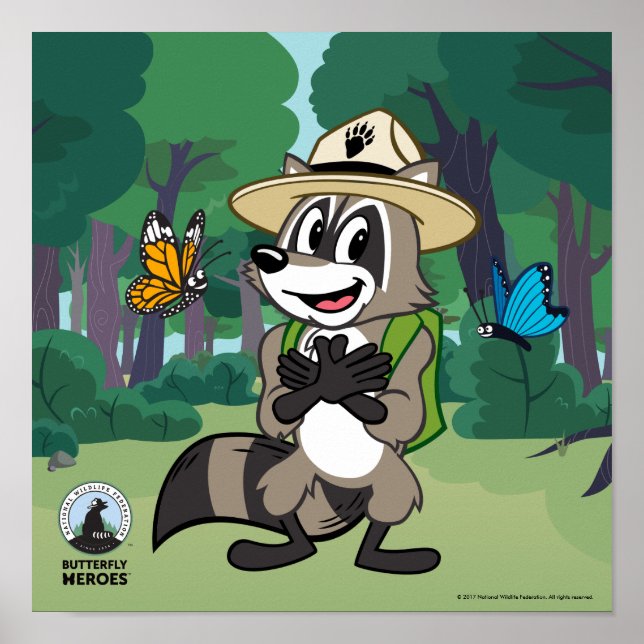 Skogsvaktare Rick | Butterfly Hero - Butterfly Sig Poster (Framsidan)