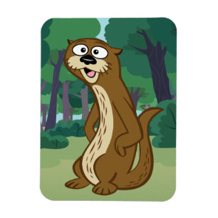 Skogsvaktare Rick Reggie Otter Magnet