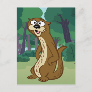Skogsvaktare Rick Reggie Otter Vykort