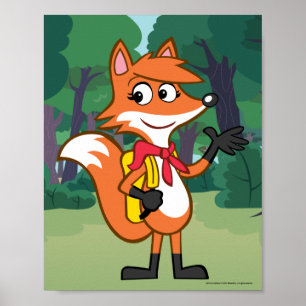 Skogsvaktare Rick Scarlett Fox Wave Poster