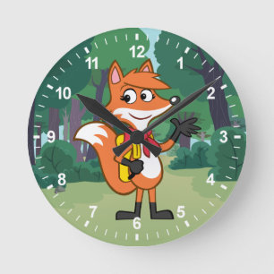 Skogsvaktare Rick Scarlett Fox Wave Rund Klocka