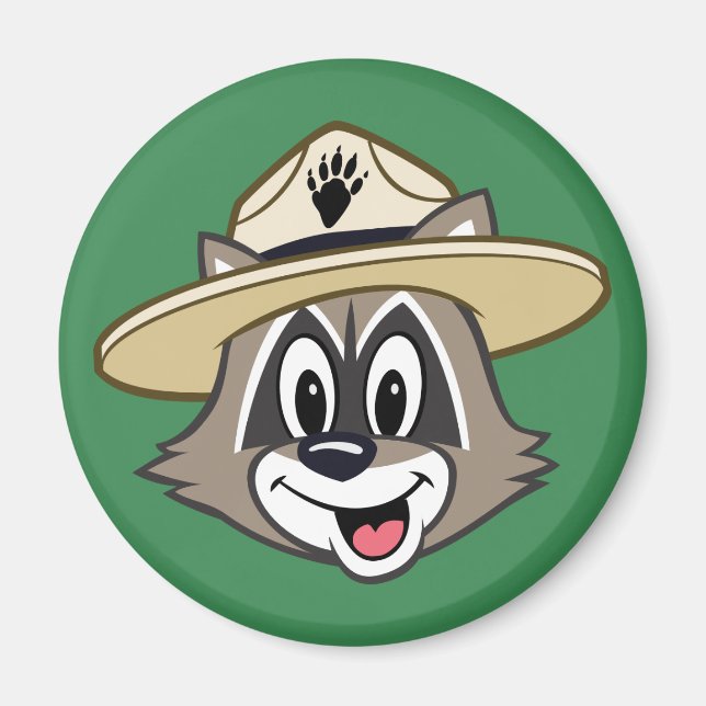 Skogsvaktare Rick | Skogsvaktare Rick Ansikte Magnet (Framsidan)